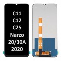Realme C11 / C12 / C15 / C25 / Narzo 20 / 30A (2020) (NF) LCD / OLED touch screen (Original Service Pack) [Black] R-151